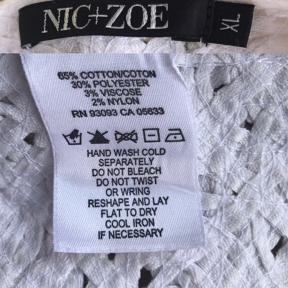 Nic & Zoe Shimmered Metallic Lace Jacket - Picture 16 of 16